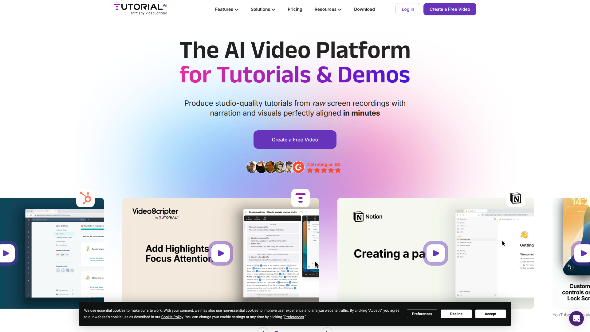 Tutorial AI screenshot