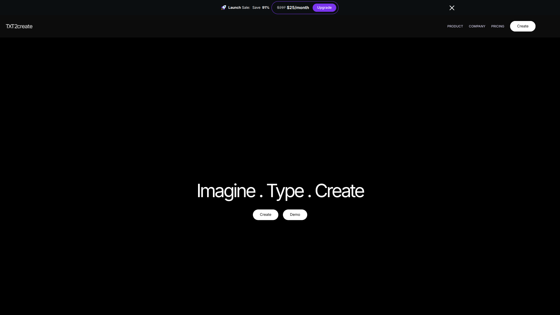 Txt2Create screenshot