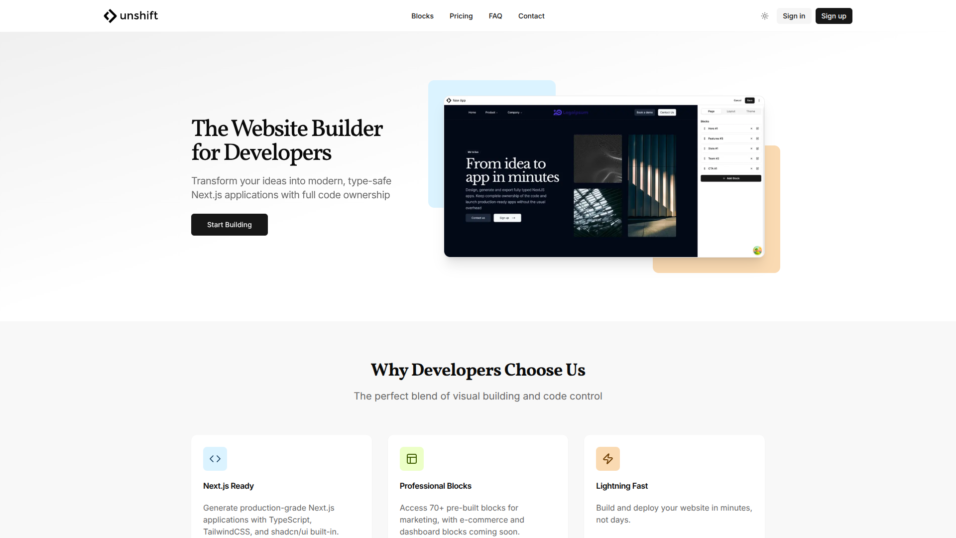 Unshift AI screenshot