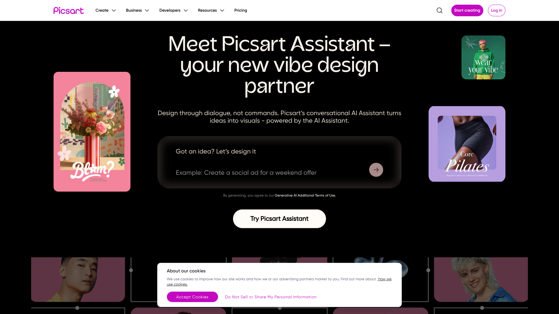 Vibe Design by Picsart logo