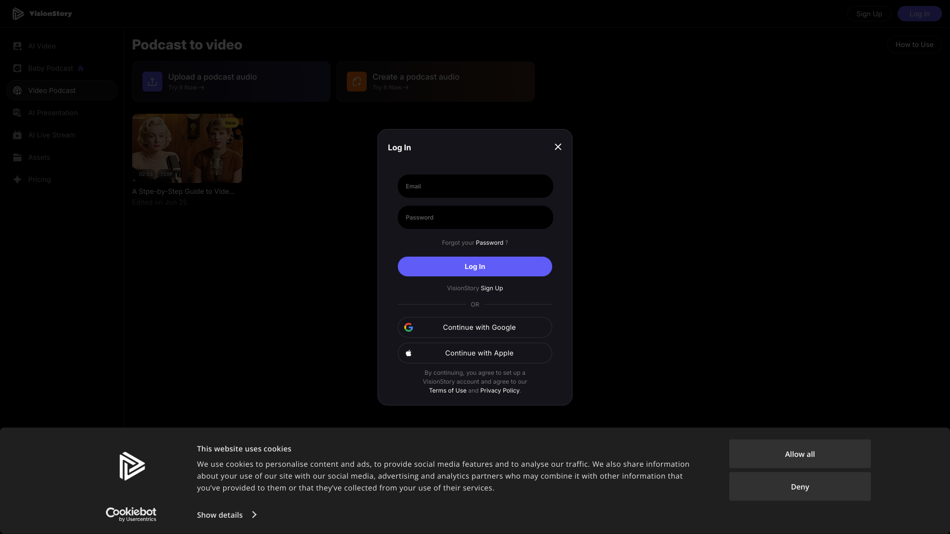 Visionstory - Video Podcast logo