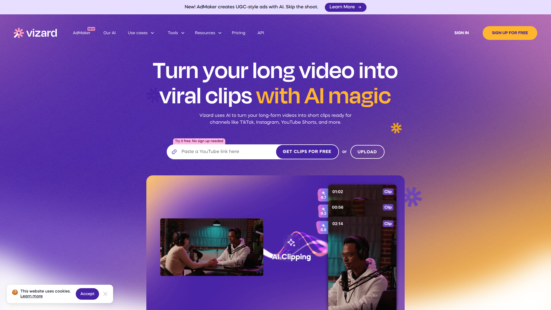 Vizard AI screenshot