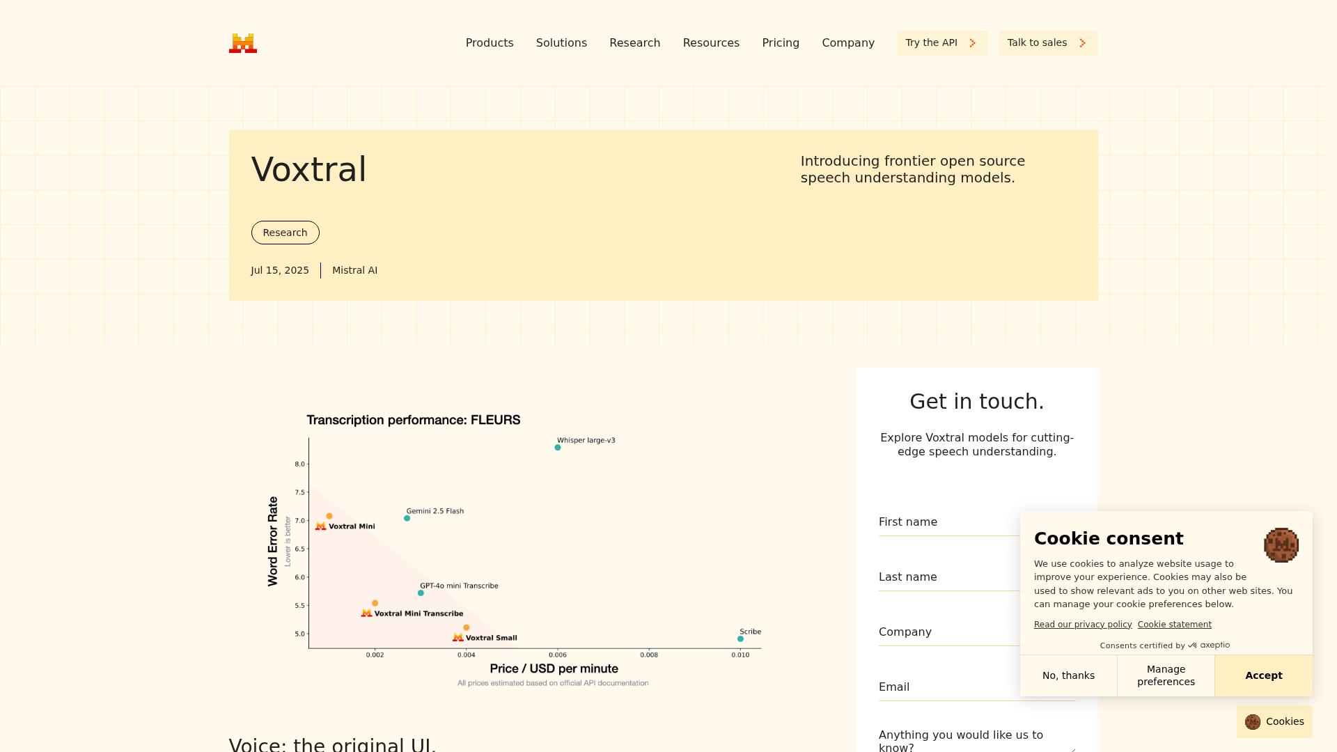 Voxtral screenshot