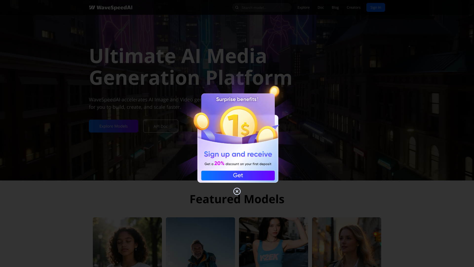 WaveSpeed AI screenshot