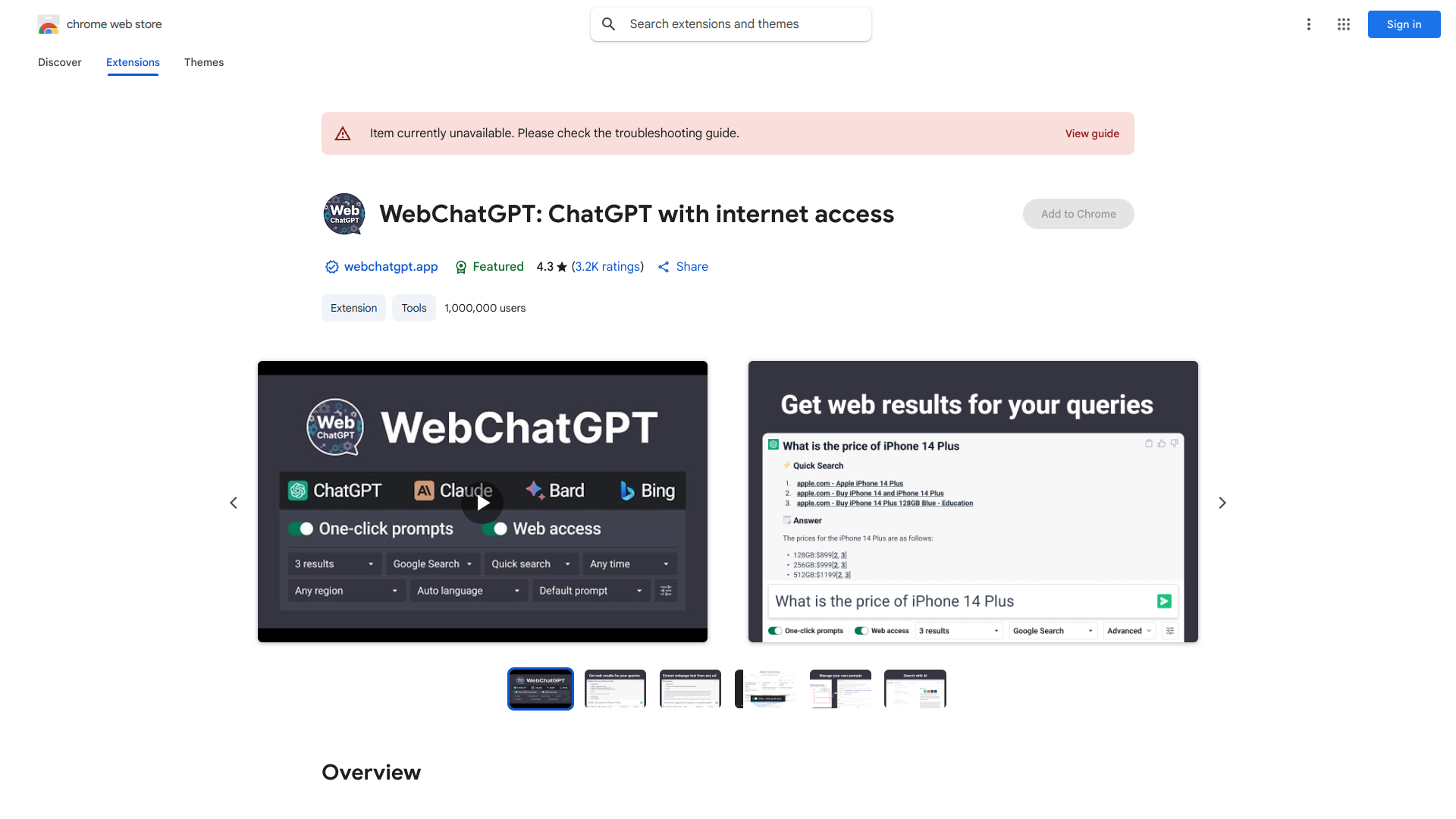 Web ChatGPT screenshot
