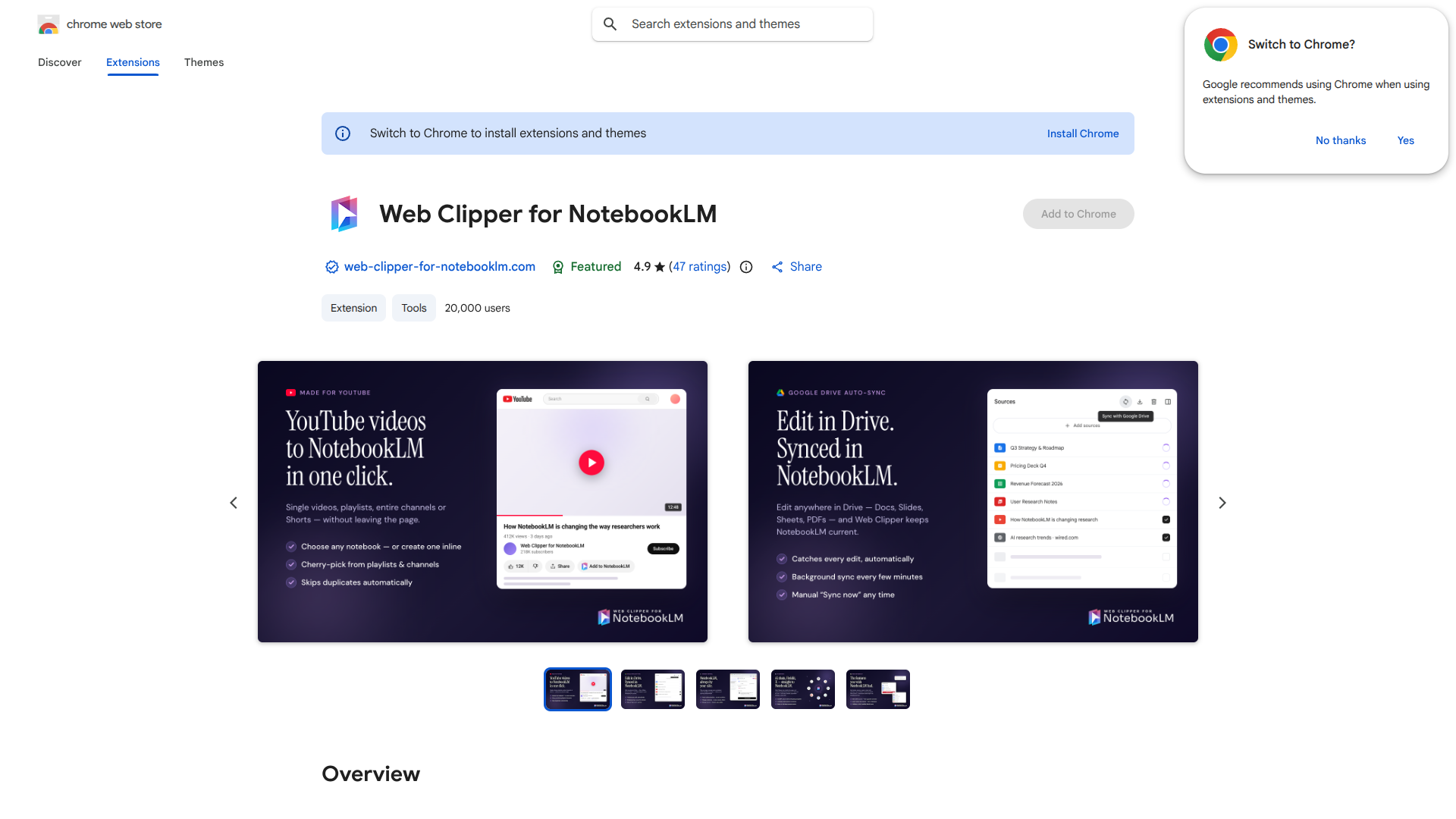 Web Clipper for NotebookLM