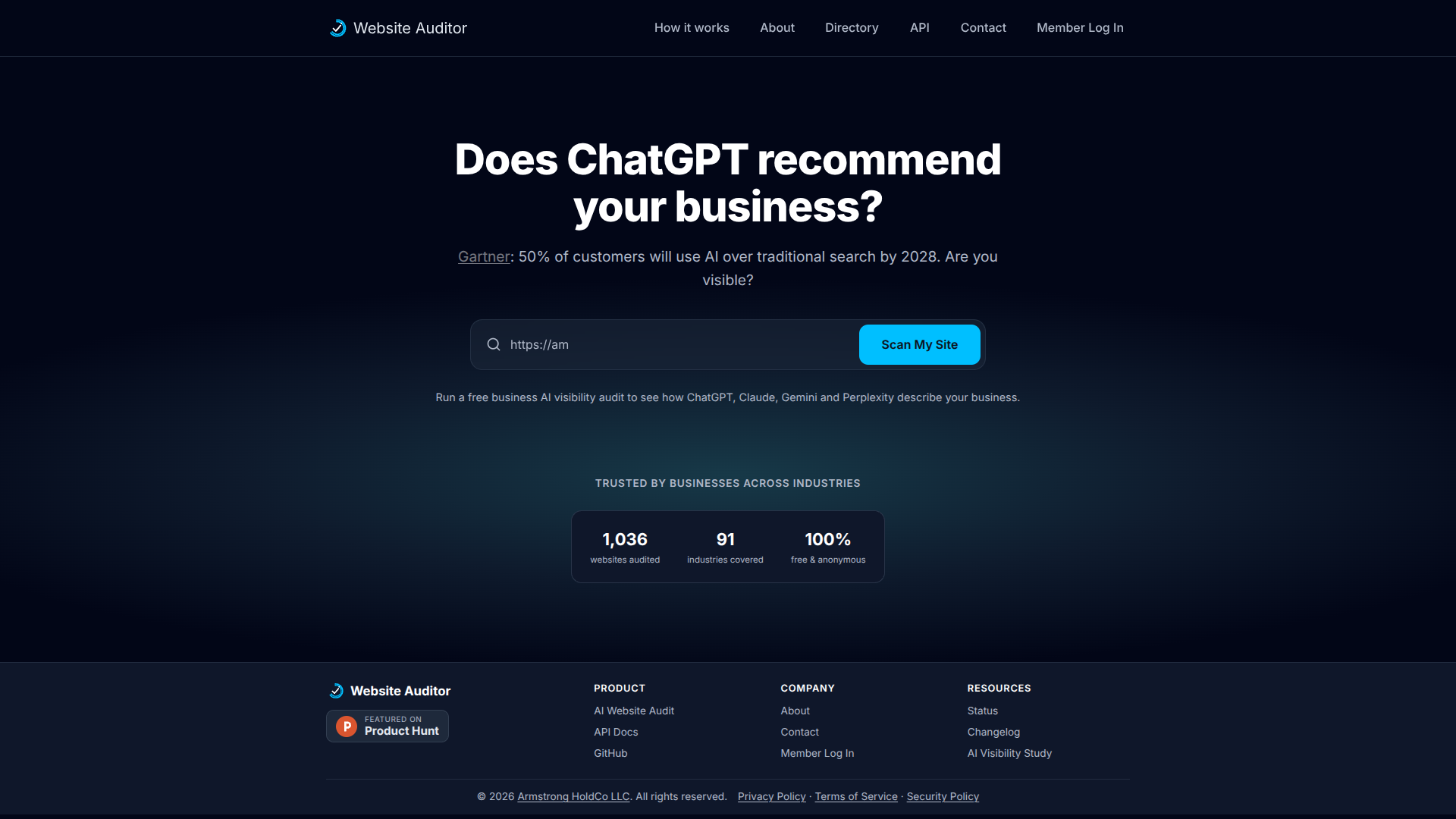 Website Auditor 2.0: AI Search logo