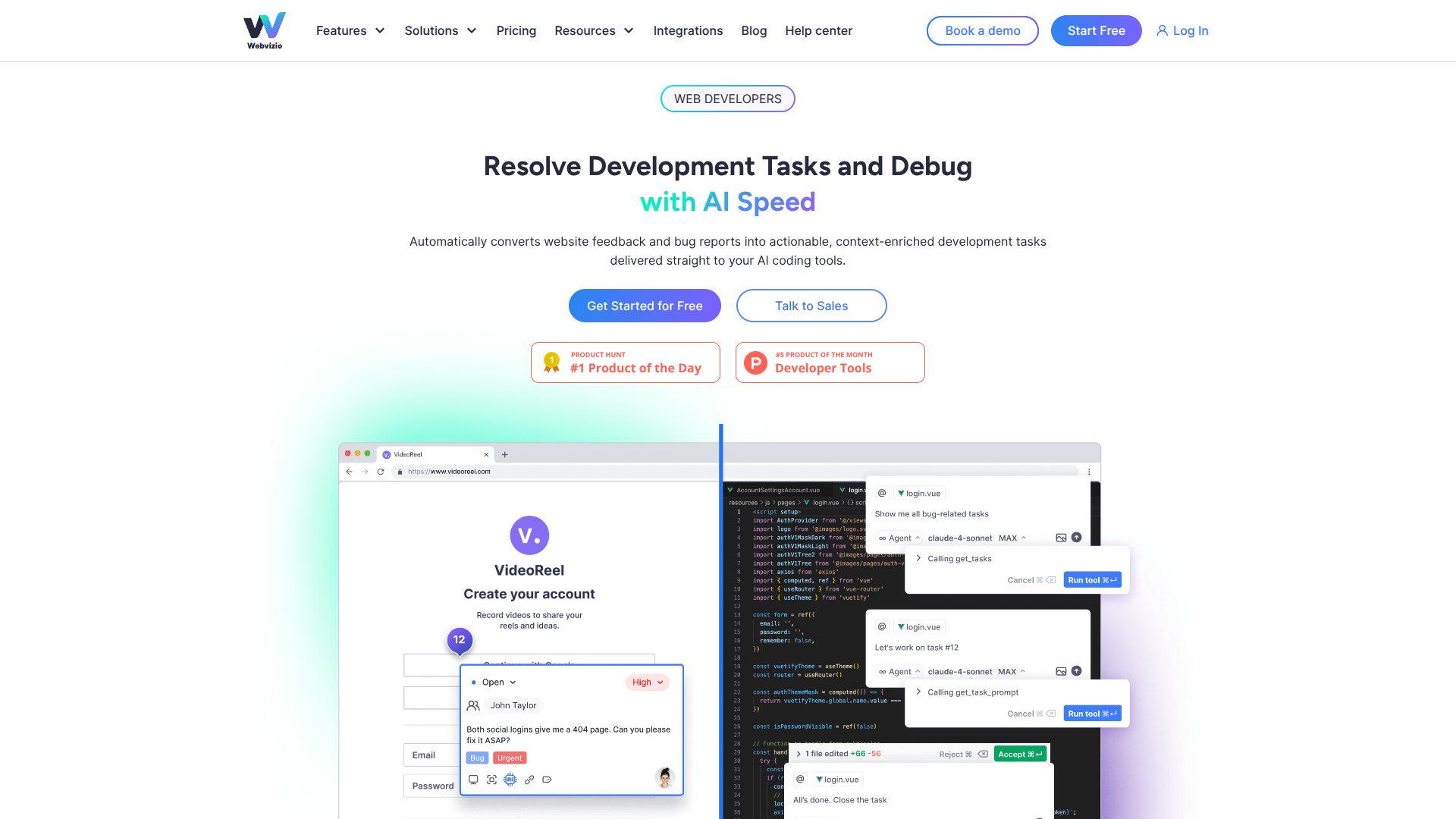 Webvizio for AI Coding Agents