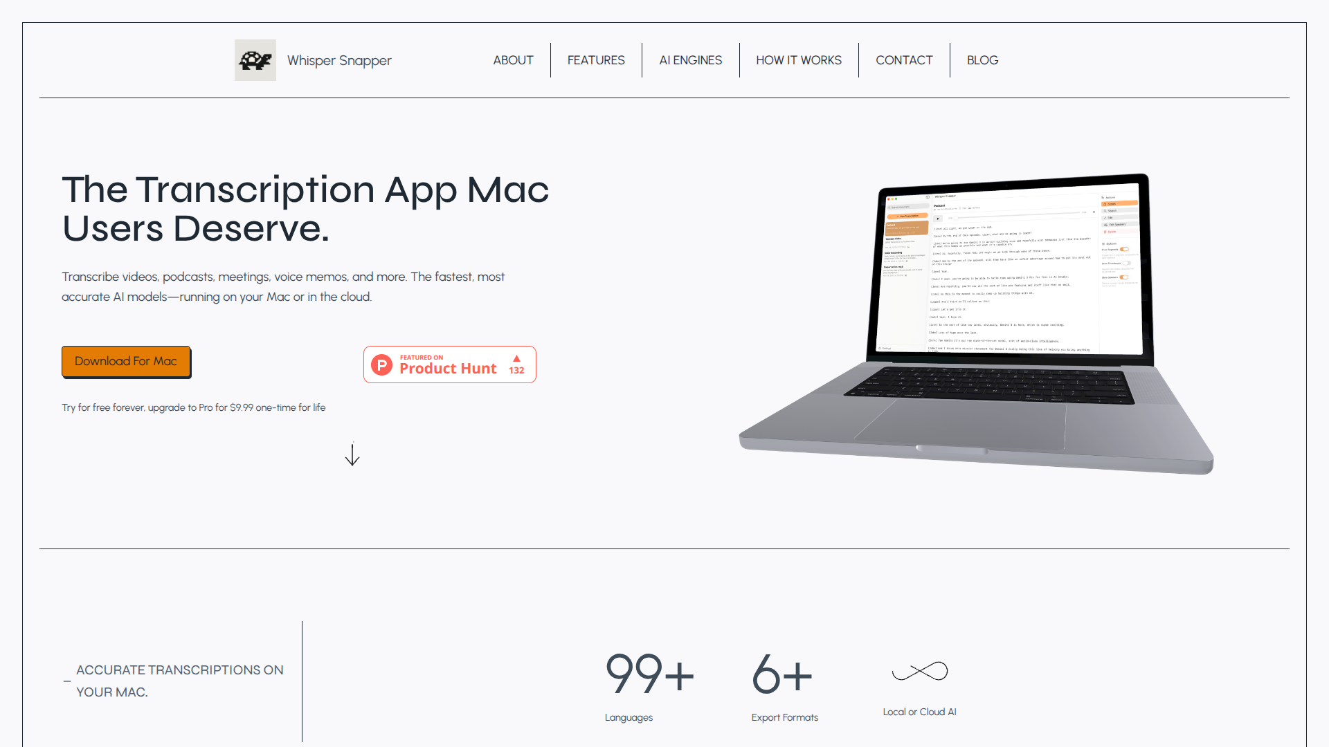 Whisper Snapper for Mac logo