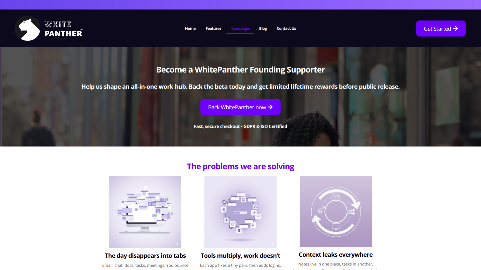 Whitepanther | Campaign Started logo