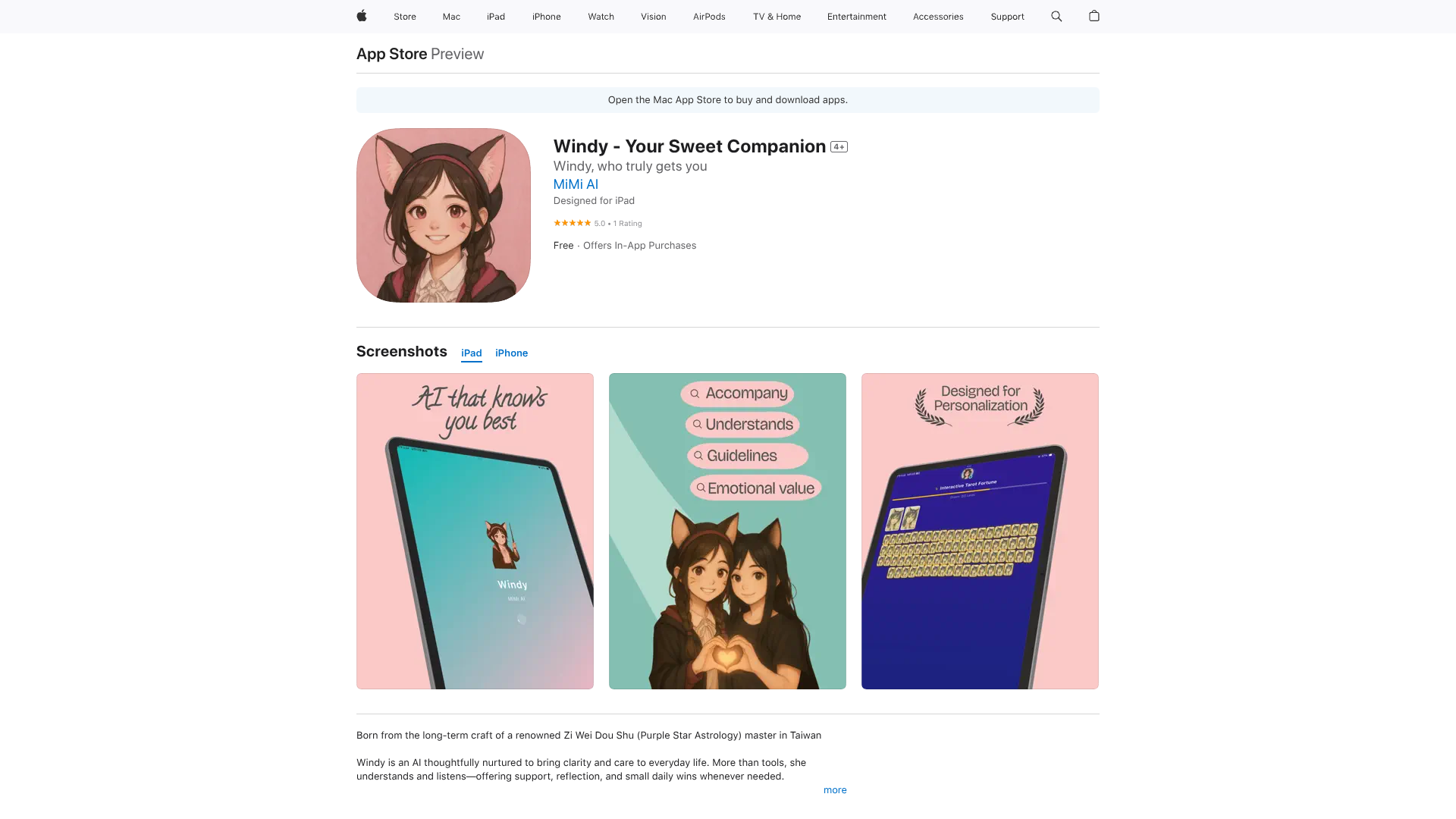 Windy - Your Sweet Companion screenshot