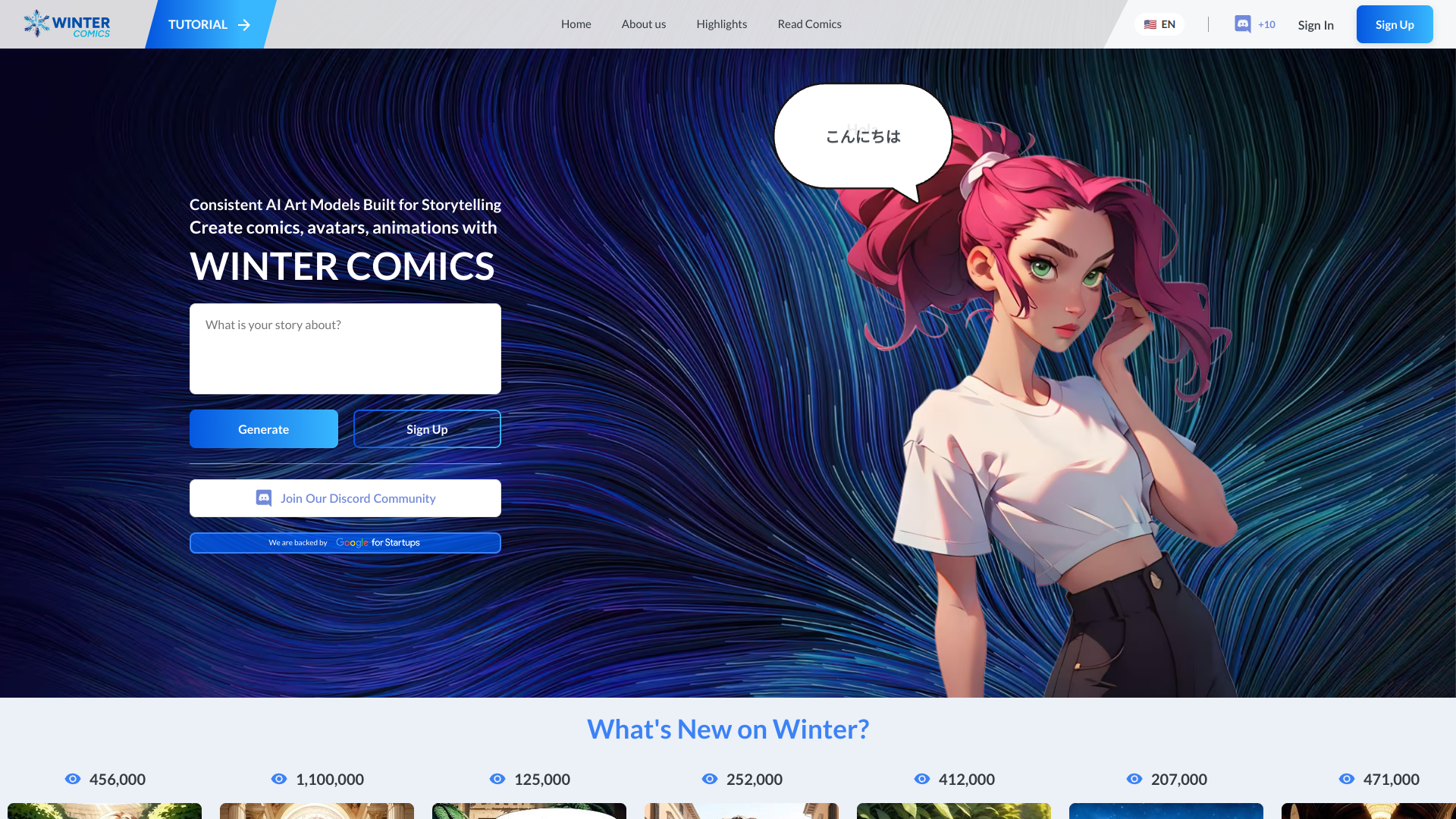 Winter Comics logo