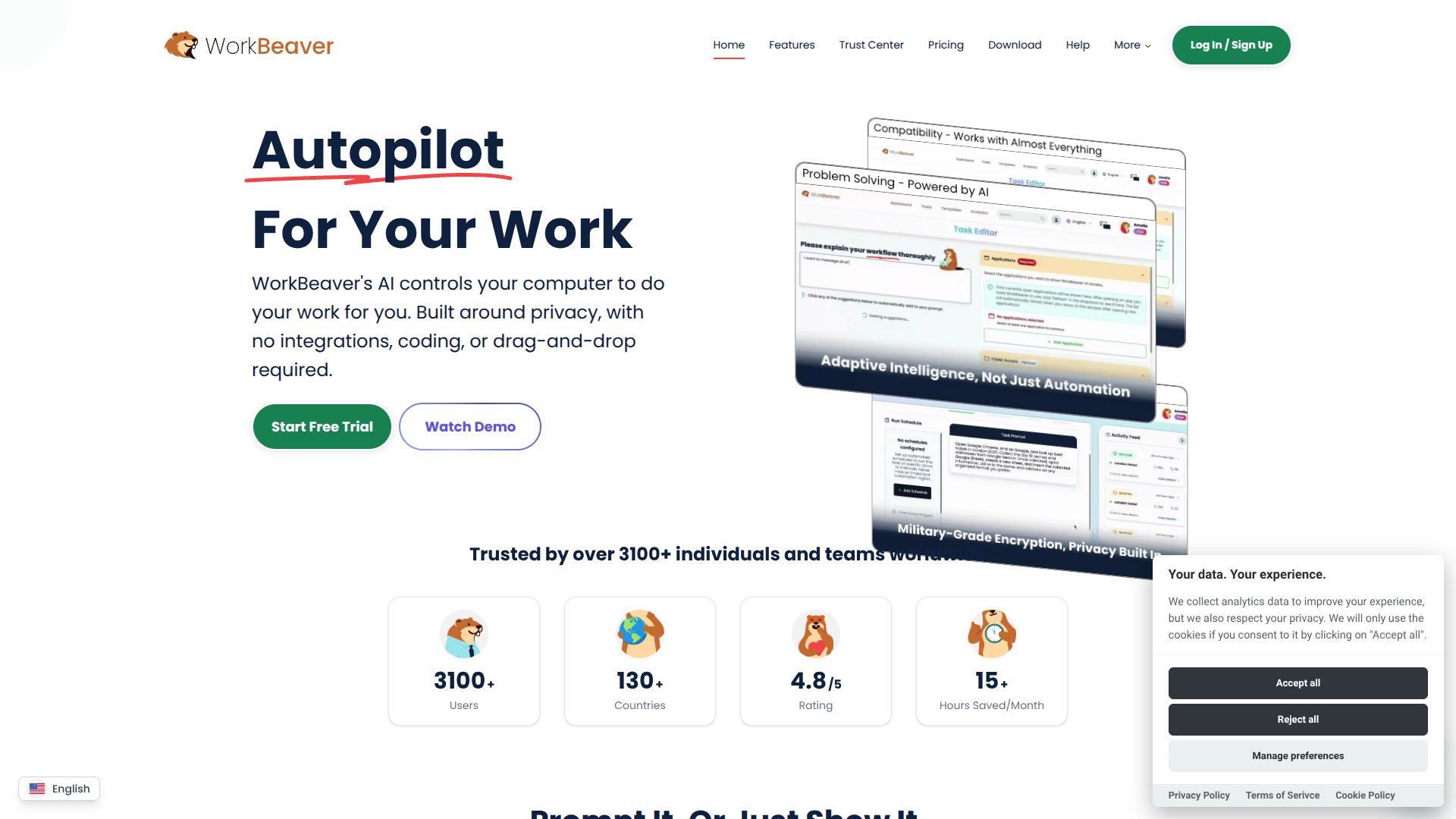 WorkBeaver screenshot