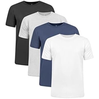 Kit 4 Camisetas 100% Algodão - Unissex