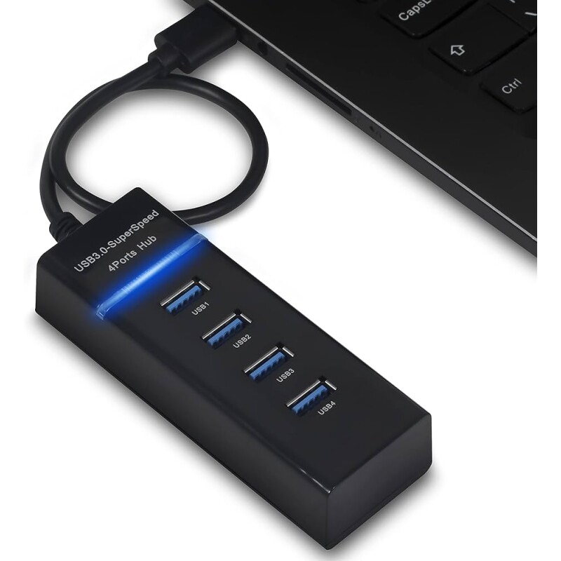 Expansor Hub Usb 3.0 4 Portas Com Led Super Rápido 5.0 Gbps( cores variadas )