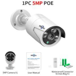 Câmera de Segurança IP Áudio Poe h.265 Ip66 Hiseeu 5mp