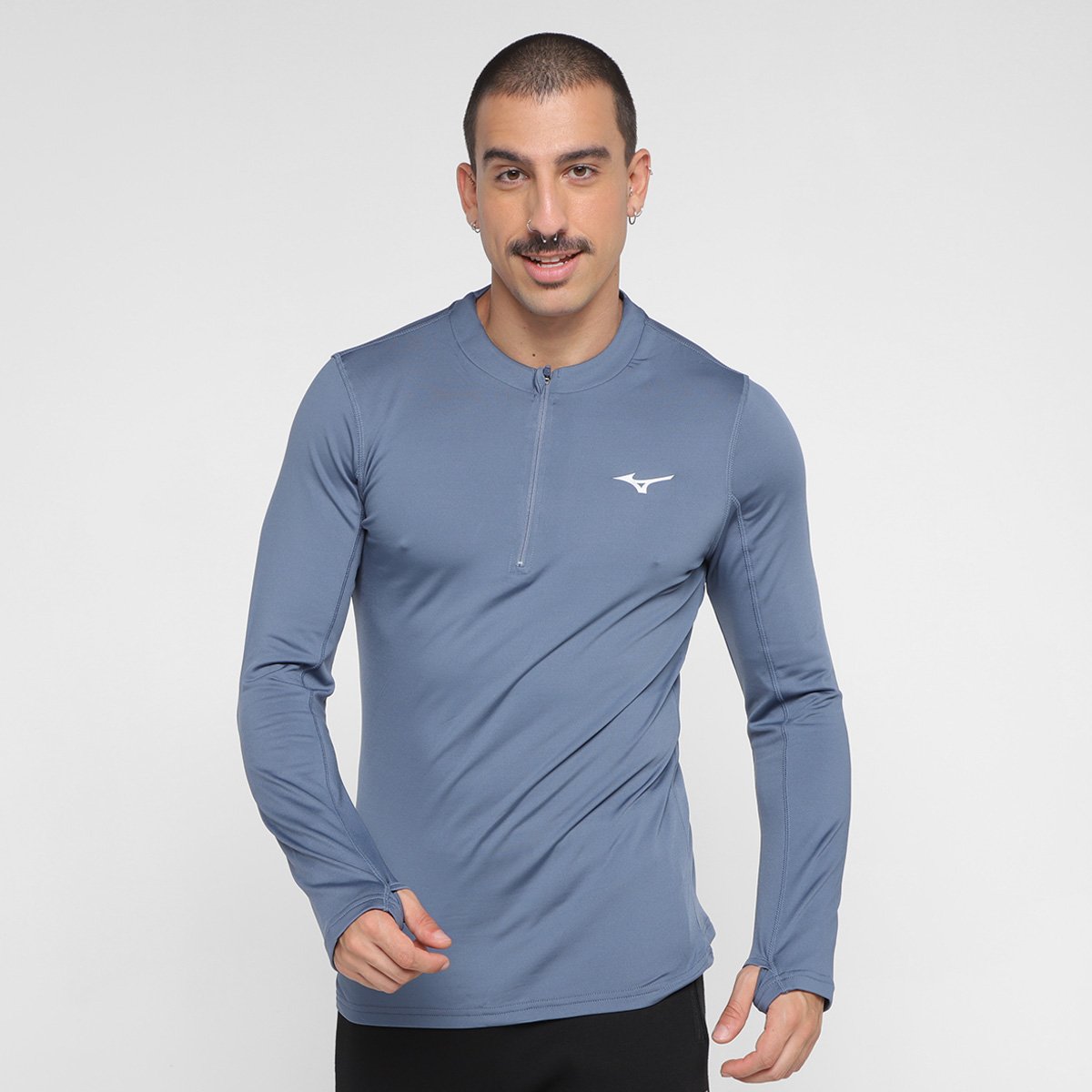 Camiseta Mizuno Térmica Manga Longa Masculina