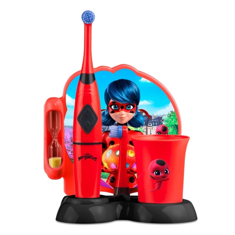 Escova Elétrica Rotacional infantil Lady Bug Miraculous - HC428