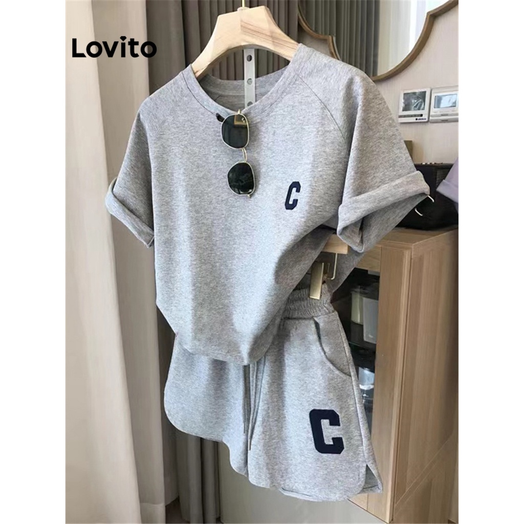 Conjunto Lovito com Bordados de Letras e Amarração LNA09235