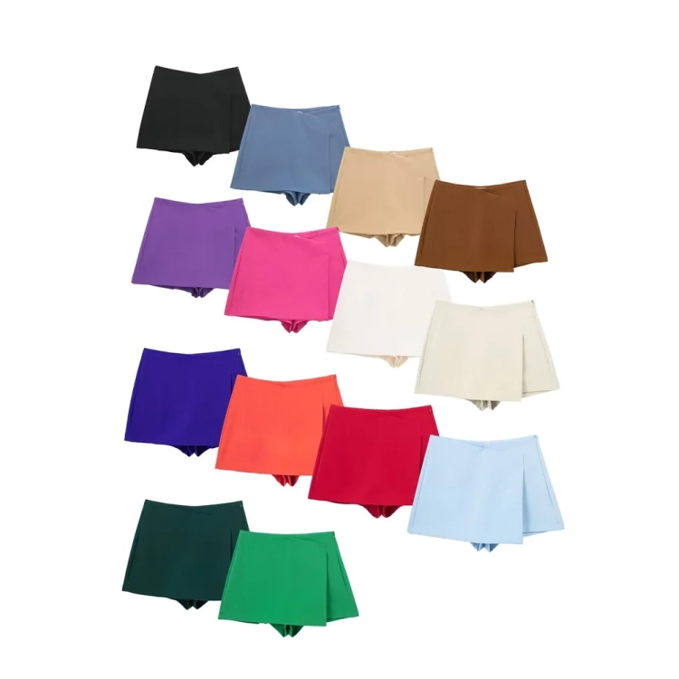 Saia de Zíper Lateral Assimétricas Femininas - Willshela