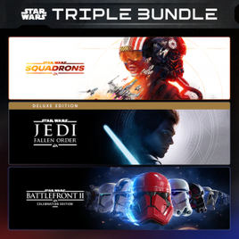 Jogo Pacote Triplo EA Star Wars: Squadrons + Jedi Fallen Order Edição Deluxe + Battlefront II Celebration Edition - Xbox One