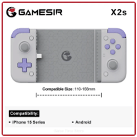 Controle Portátil GameSir X2S USB C para Android e iPhone