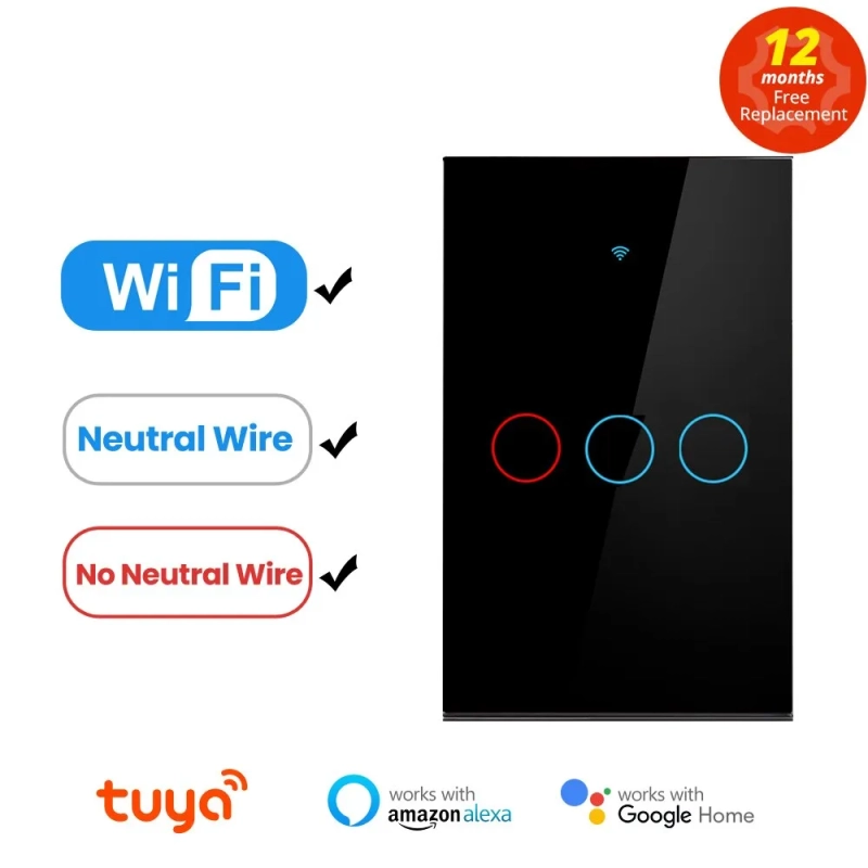 Interruptor de Luz Inteligente para Casa Tuya - RF433