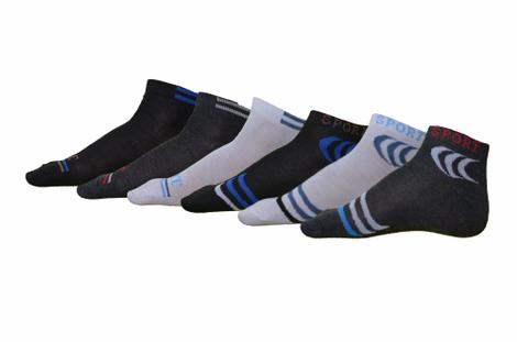 Kit 12 Pares Meia Masculina Cano Curto Soquete Varias Cores - WM