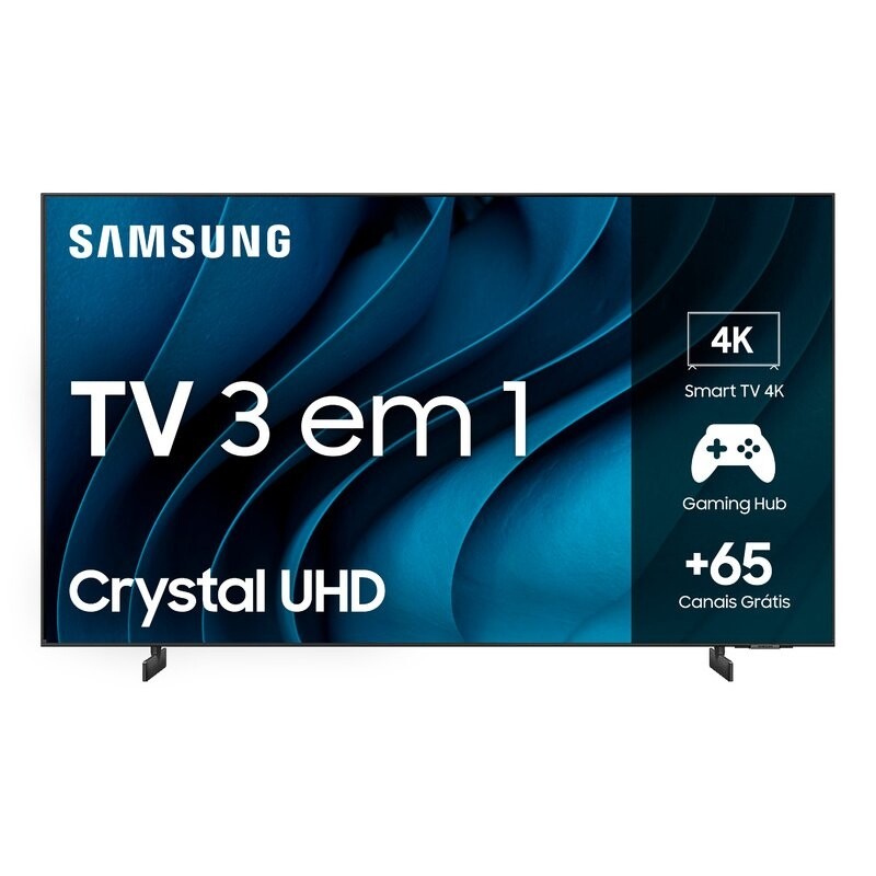 Smart TV Samsung 50" Crystal UHD 4K Tela sem limites Alexa built in - UN50CU8000GXZD