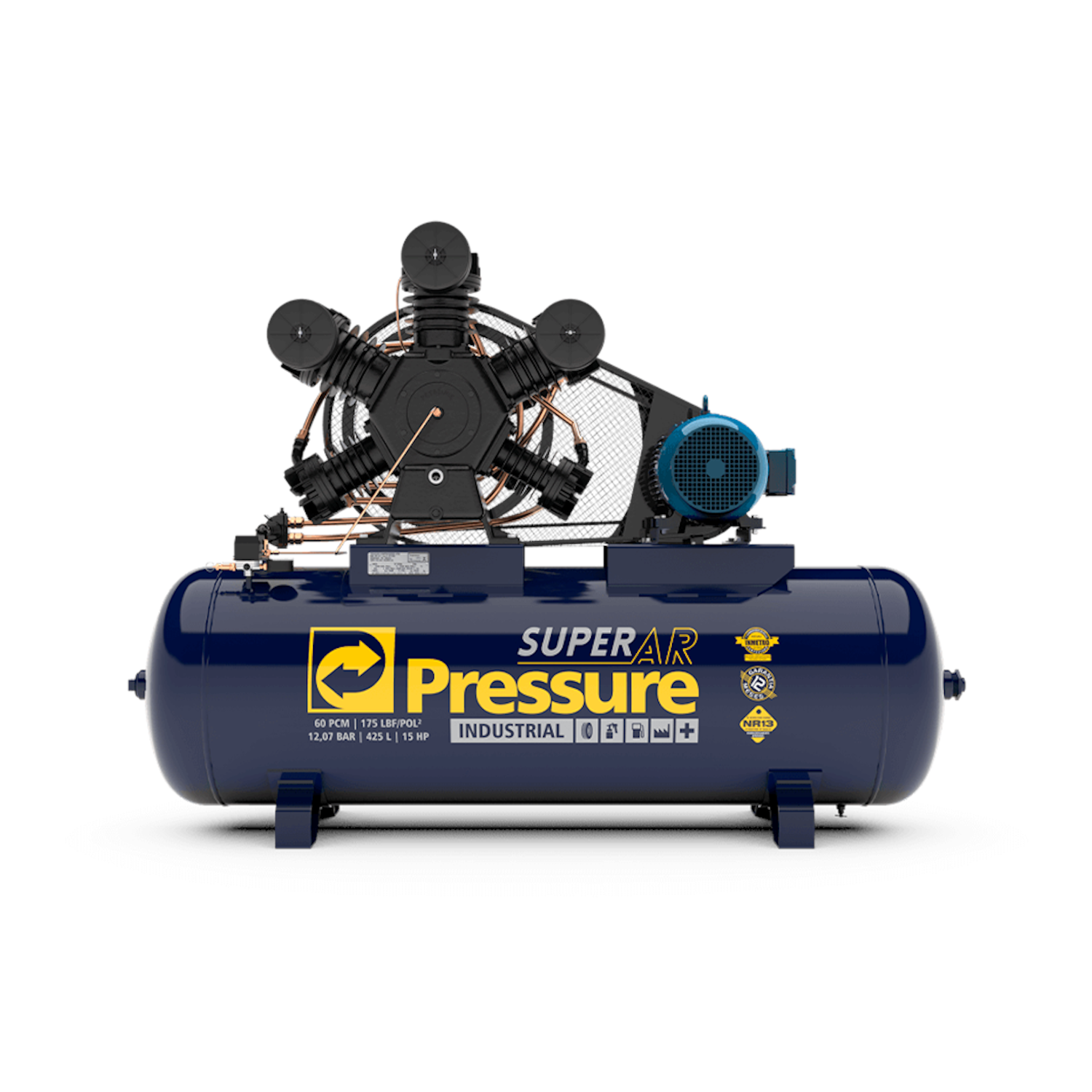 Compressor de Ar Super Ar 60/425W 220/380V Ip55 Pressure