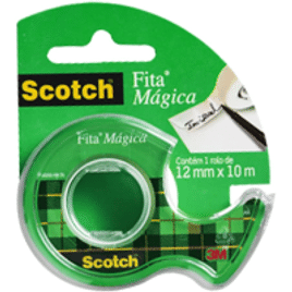 Fita Mágica Scotch com Suporte - 12 mm x 10 m