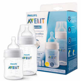 kit 2 Mamadeira anti cólica 125/260 ML Philips Avent