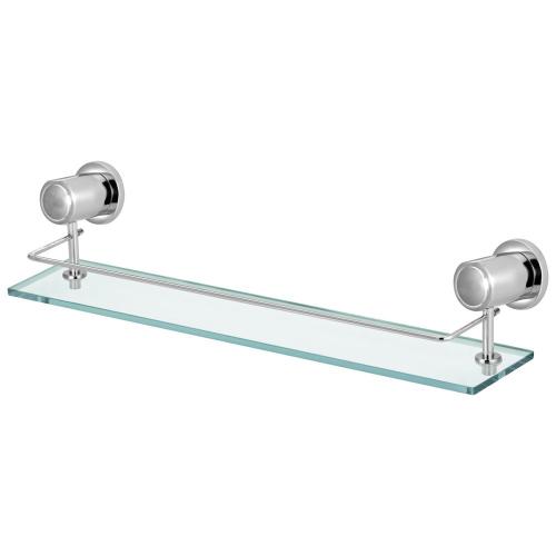 Porta Shampoo Vidro Metal Parede Box Banheiro Luxo