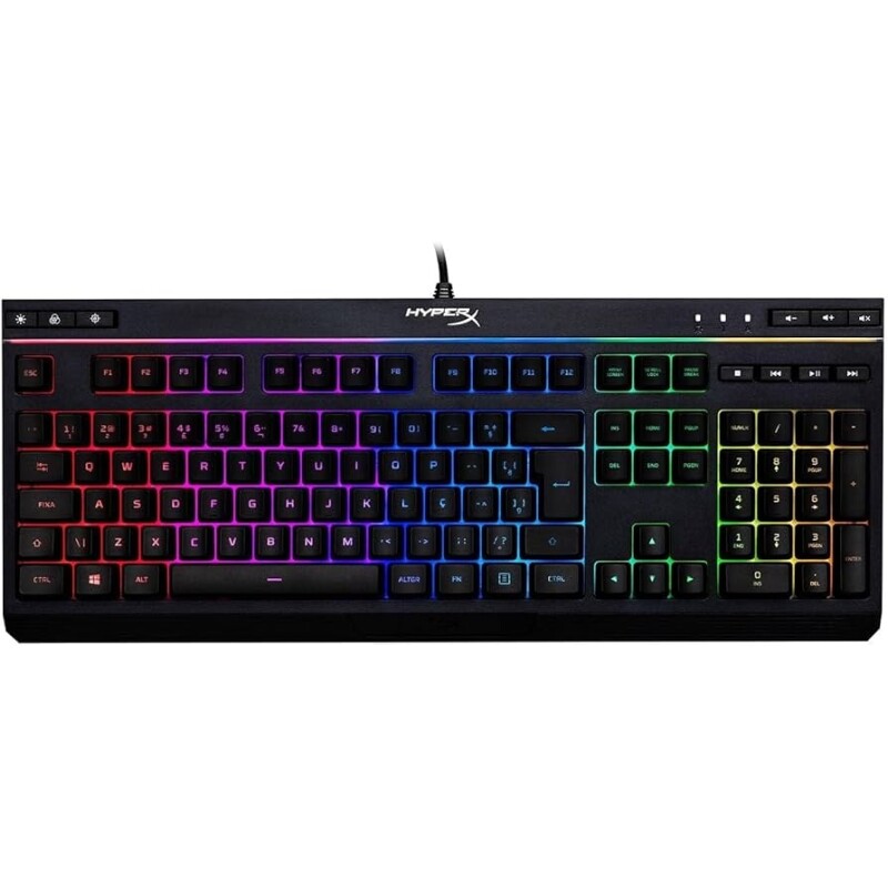 Teclado Gamer HyperX Alloy Core RGB ABNT2 - HX-KB5ME2-BR