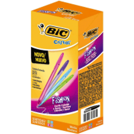 Caneta Esferográfica BIC Cristal Fashion 1.2mm 4 Cores