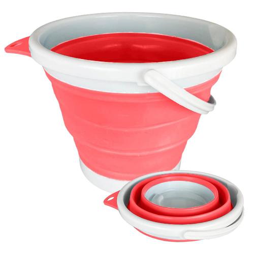 Balde Dobrável Retrátil 10 Litros Silicone