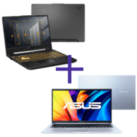 Notebook Gamer Asus TUF Gaming F15 i5 12500H RTX 3050 FX507ZC4-HN100 + Notebook Asus Vivobook i3-1220P - X1502ZA-EJ1764W