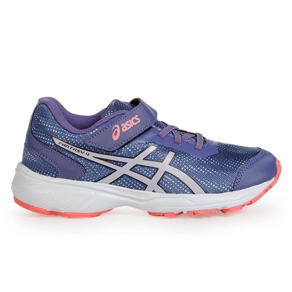 Tênis Infantil Asics Fantasy 4 PS Roxo e Rosa Claro