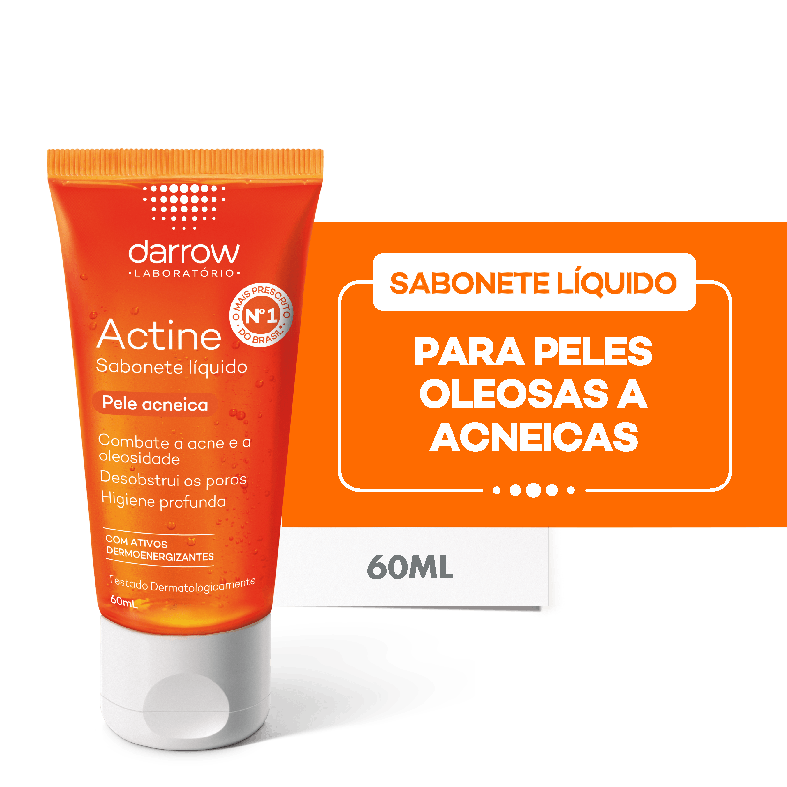 Actine Sabonete Líquido Pele Oleosa a Acneica Darrow - 60ml