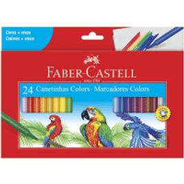 Canetinha Hidrográfica Faber-Castell 24 Cores