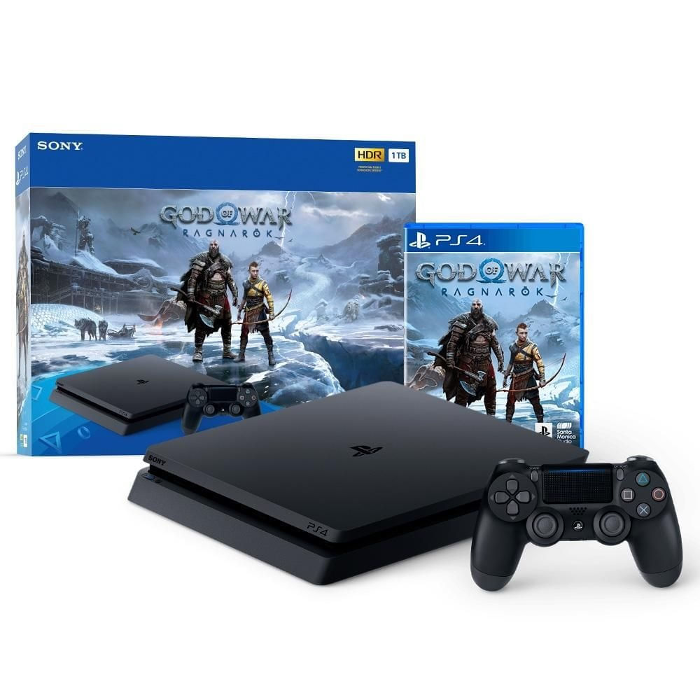 Console Sony PS4 1TB + Jogo God of War Ragnarok