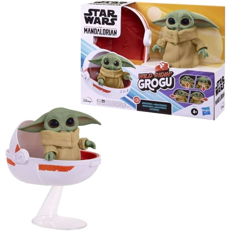 Boneco Star Wars The Child Figura 12cm com Sons e Movimentos Wild Ridin' Grogu - F3954 - Hasbro