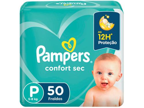 Fralda Pampers Confort Sec P - 50 Unidades