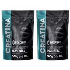 Creatina Monohidratada 500g Soldiers Nutrition- 2 unidades