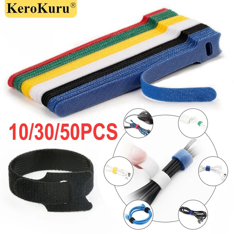 Organizador De Cabos KeroKuru Winder Tape Protector 30 Peças