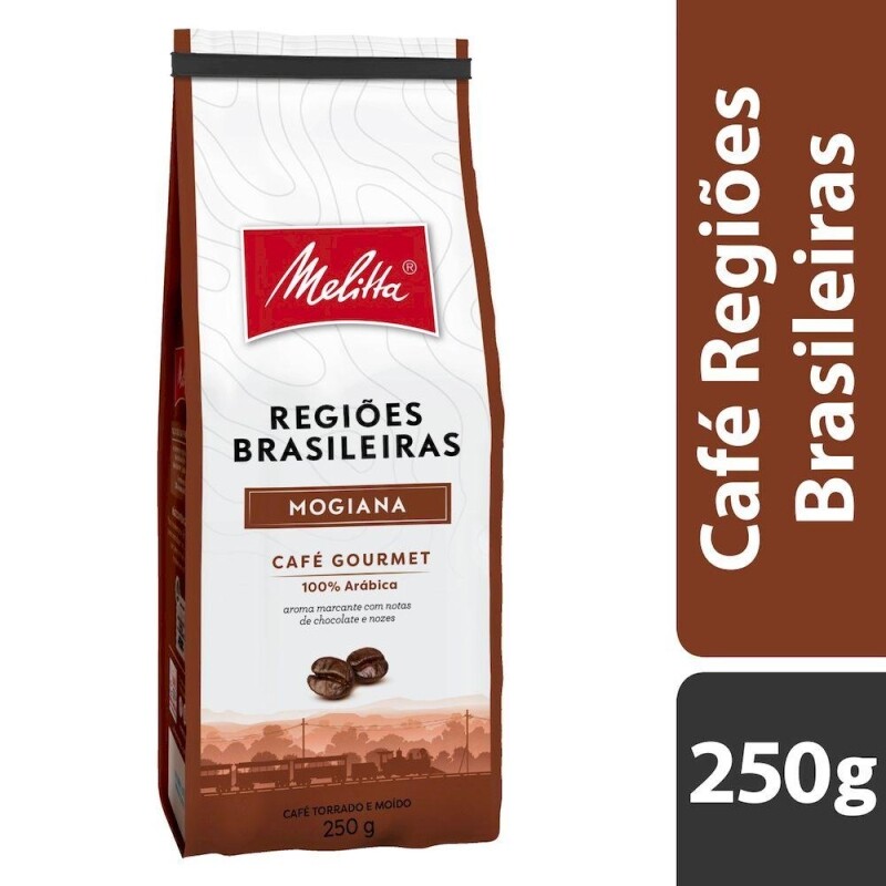 Café Torrado e Moído Mogiana Gourmet Melitta Pouch 250g