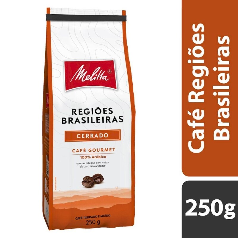 Café Torrado e Moído Cerrado Gourmet Melitta Pouch 250g