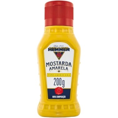 3 Unidades Mostarda Amarela Hemmer - 200g