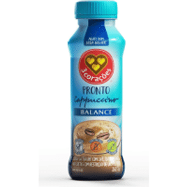 8 Unidades Cappuccino Pronto Balance 3 Corações 260ml