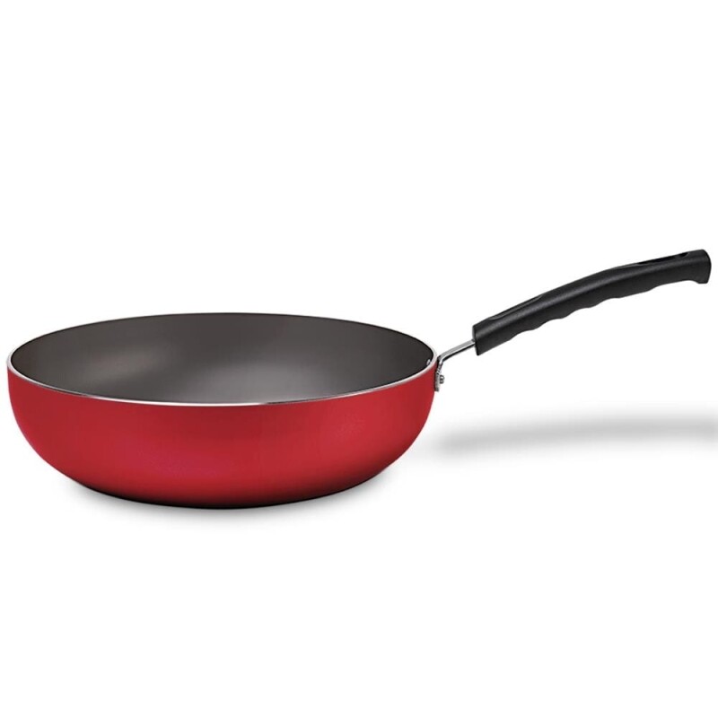 Wok Brinox Saffron em Alumínio com Revestimento Interno Antiaderente Pro-Flon e Cabo de Baquelite 28 cm